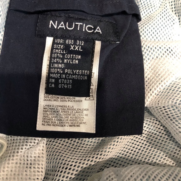 Nautica Wave Blue Mens Swim Trunks XXL - Picture 3 of 4